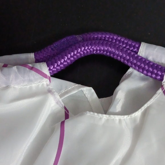 HURLEY 2 IN 1  clear with purple circle tote - Picture 3 of 11